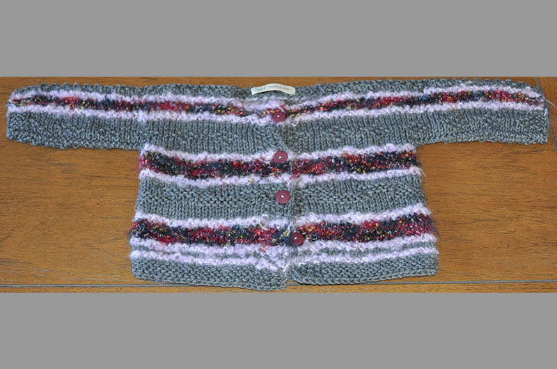 Dark Gray with thick vertical stripes