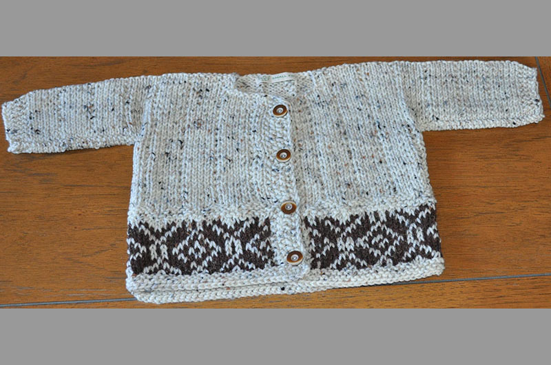 Off white with black specks