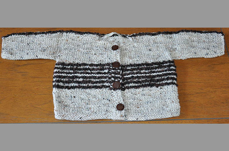 Off white with black stripes