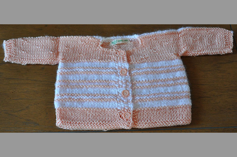 Light peach with wide stripes