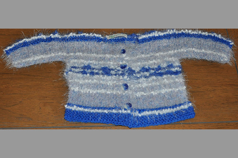 Dark blue and gray stripes