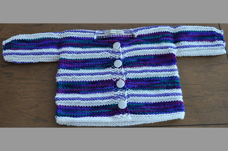 Dark blue and white stripes