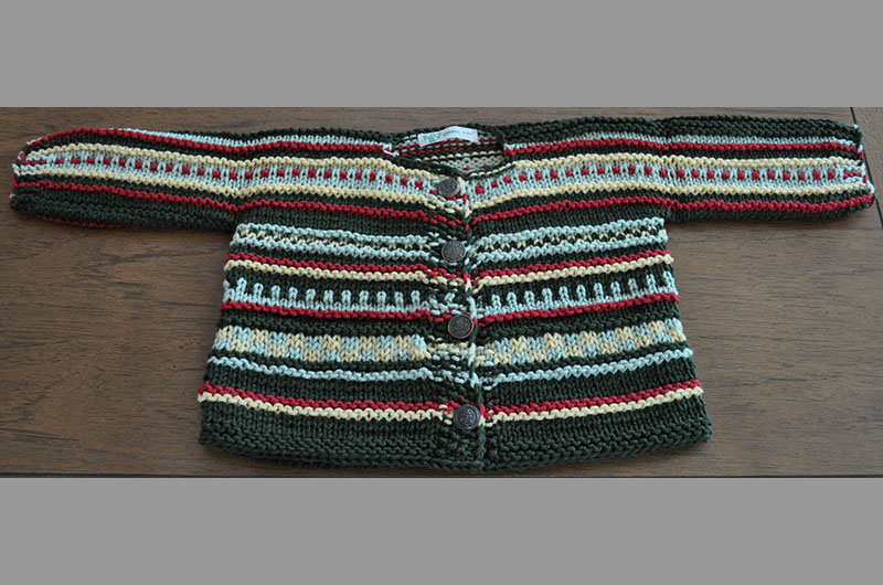 Black with yellow and red stripes