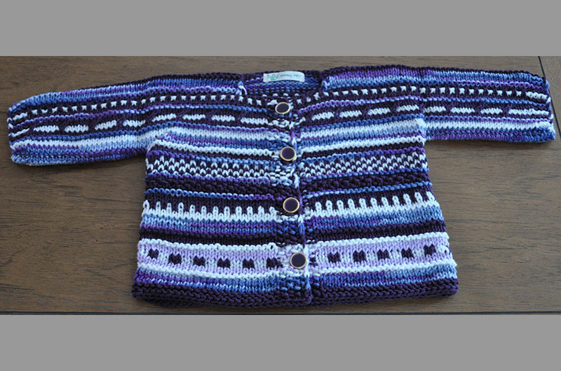 Multi blue with stripes